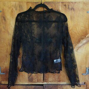Long Sleeve Sheer Lace Top